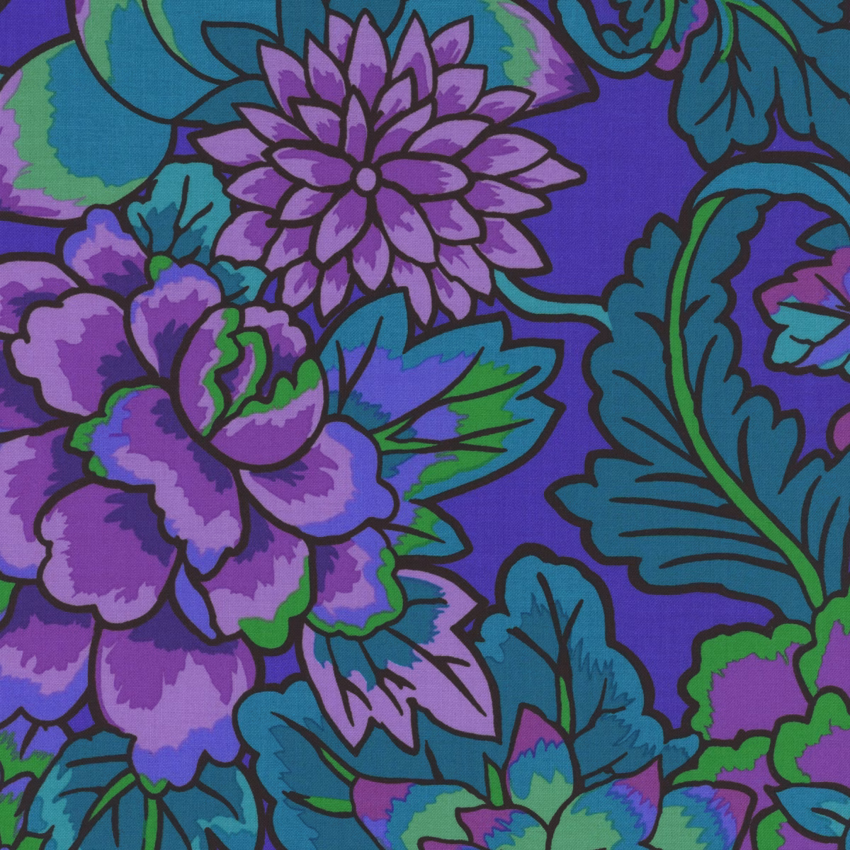 Kaffe Fassett Collective Classics Plus PWGP046.BLUE Cloisonne - Blue by FreeSpirit Fabrics preload zoom image