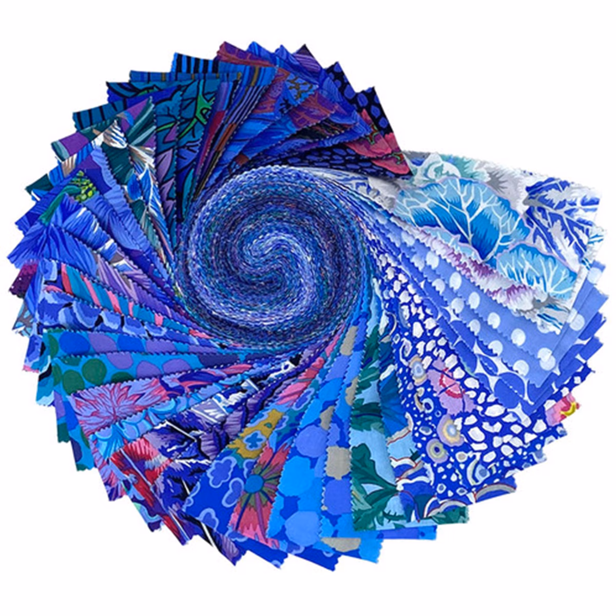 Kaffe Fassett Classics Plus  2-1/2&quot; Design Roll - Lake by FreeSpirit Fabrics preload zoom image