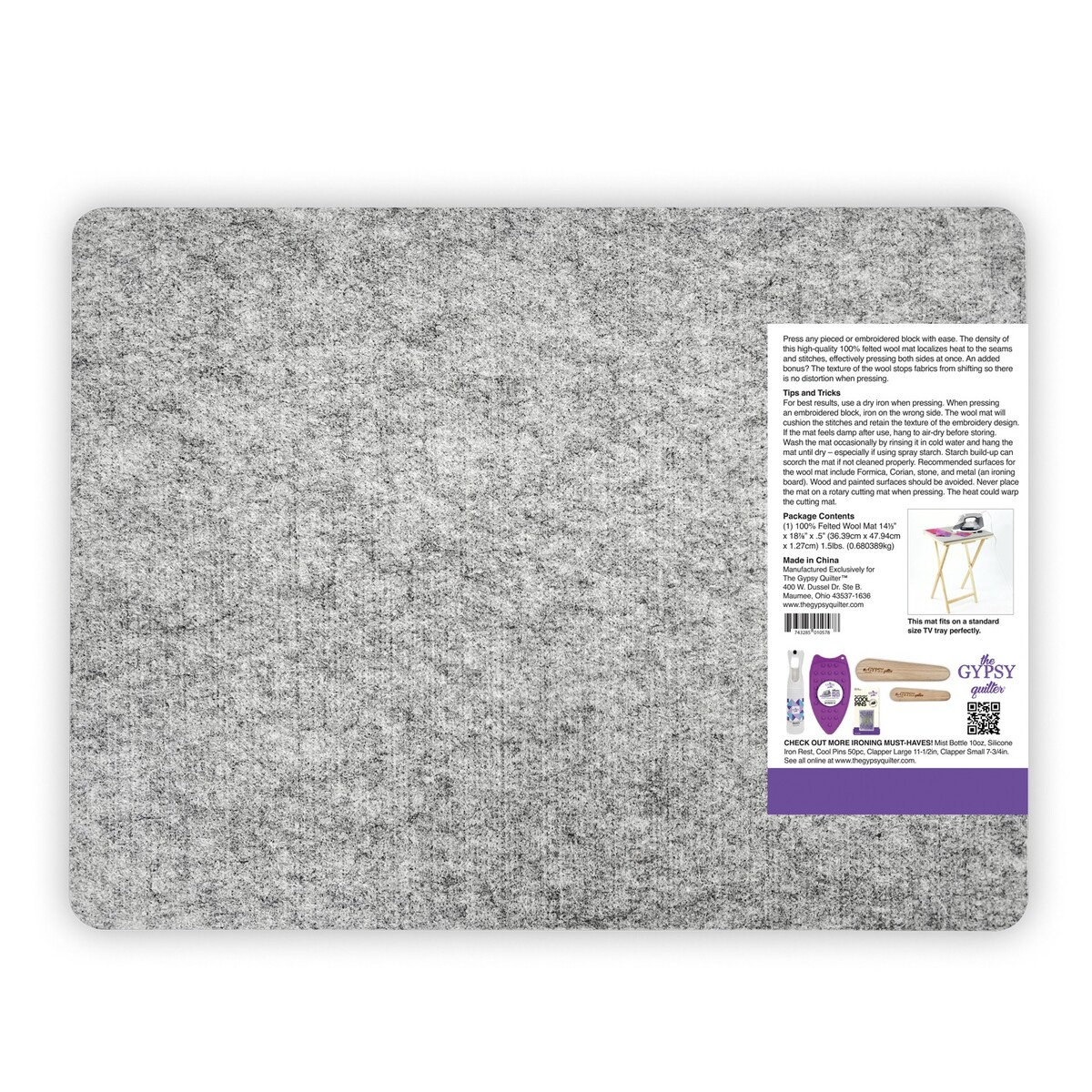 Felted Wool Pressing Mat 14 1/3 Felted Wool Pressing Mat 14 1/3