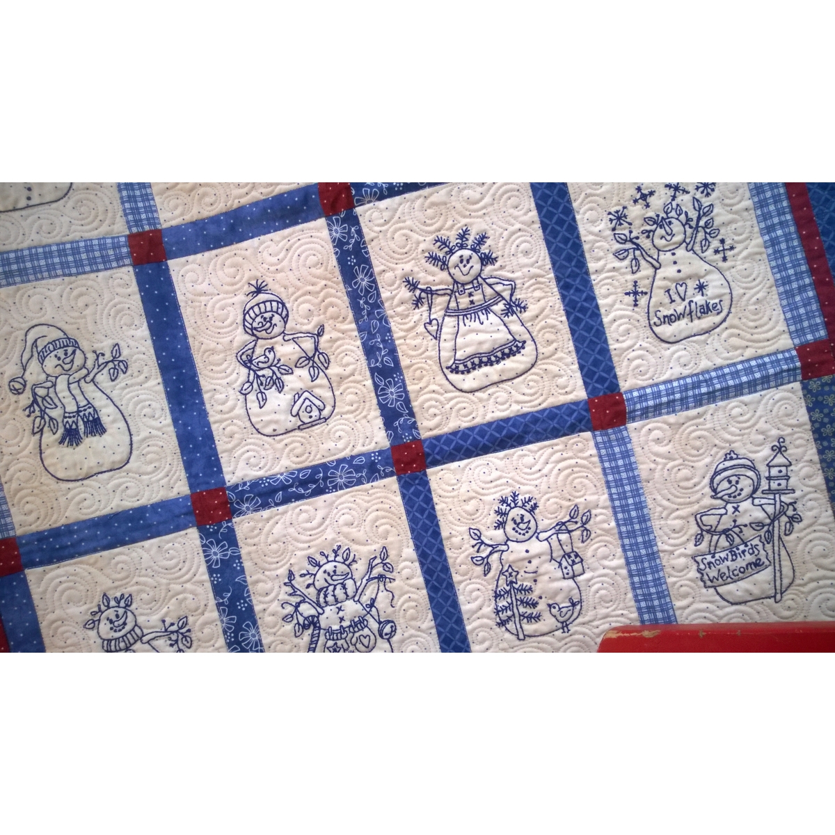 Snowmen by the Dozen Ornaments Pattern - Machine Embroidery USB