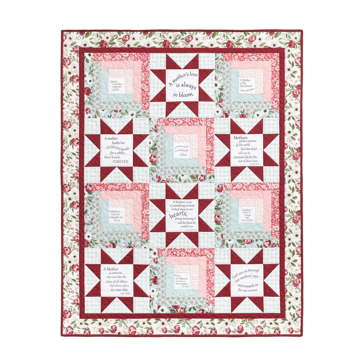Patchwork Sentiments Quilt Kit - Lovestruck | Shabby Fabrics
