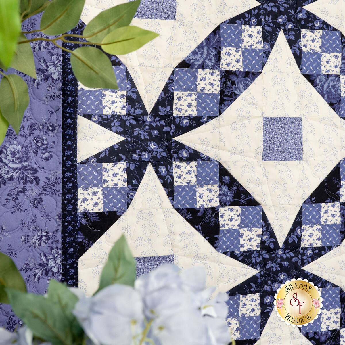 Tennessee Waltz Quilt Kit - Jasper Blue | Shabby Fabrics