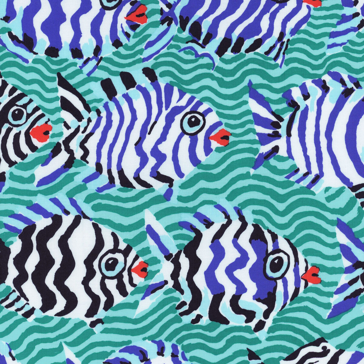 Kaffe Fassett Collective Classics Plus PWBM100.AQUA Minnows by