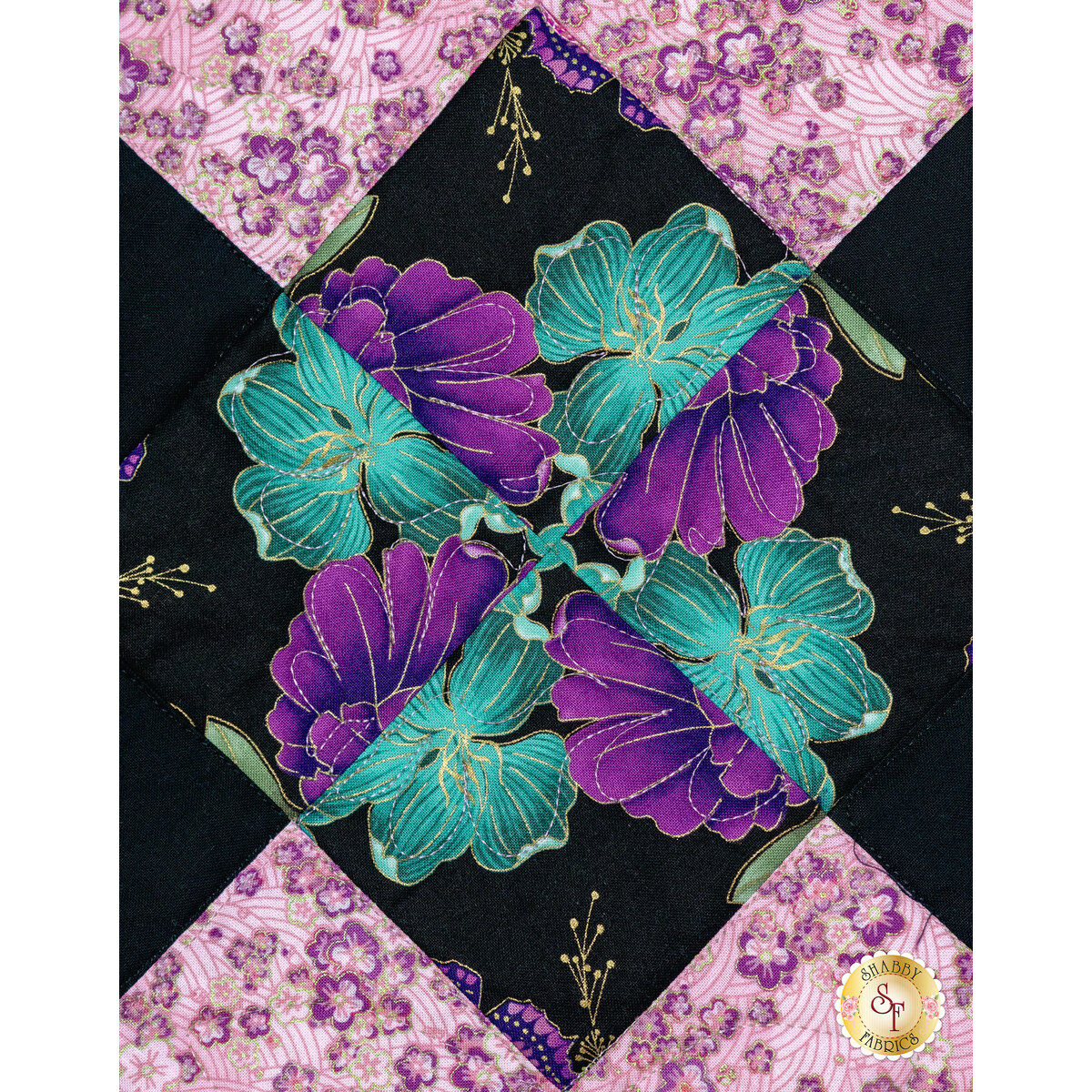 Belle Kaleidoscope Quilt Kit - Shizuka | Shabby Fabrics