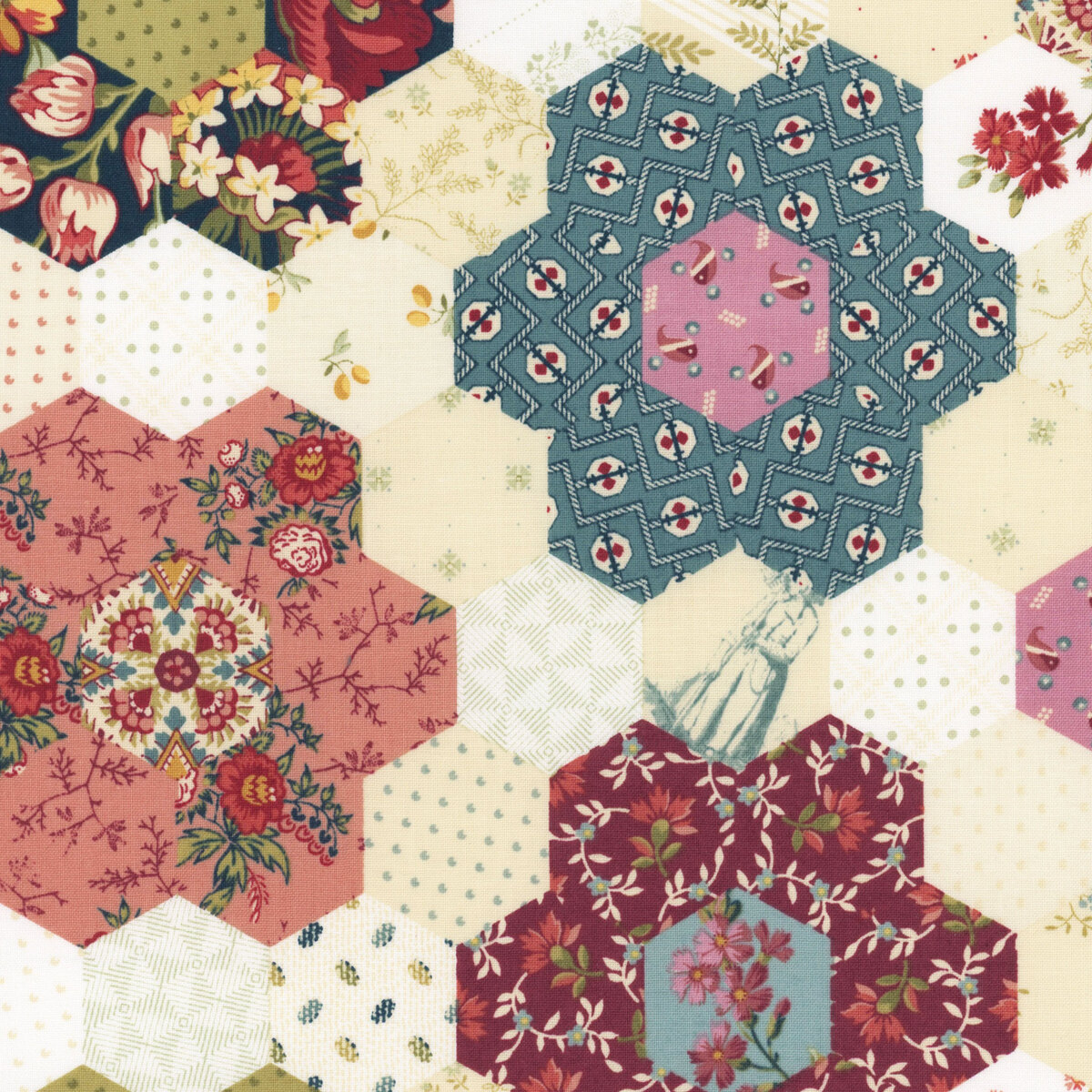 Sarah's Garden A-10180-L Multi by Laundry Basket Quilts for