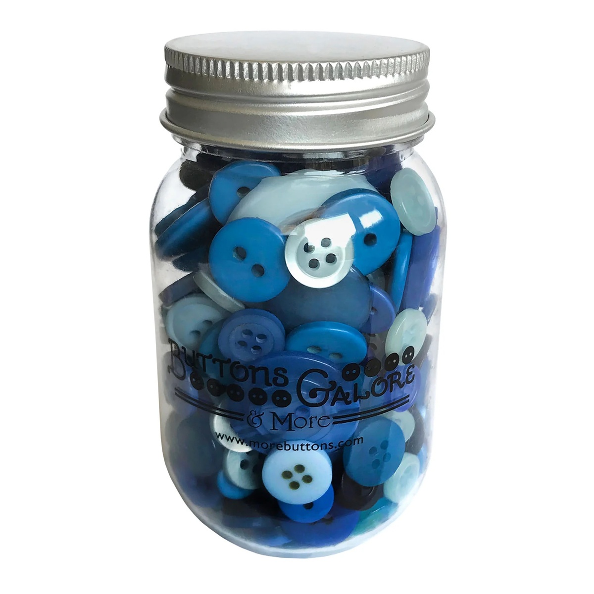 Buttons Galore And More - Barattolo Con 200 Bottoni Misti Open Seas, Tinti A Mano