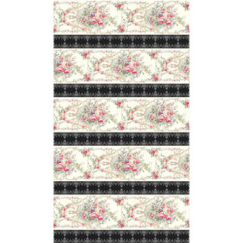 Rose Garden 2410-12E by Quilt Gate Fabrics, Image