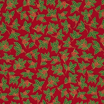 Holiday Charms 19950-3 Red by Robert Kaufman Fabrics, Image