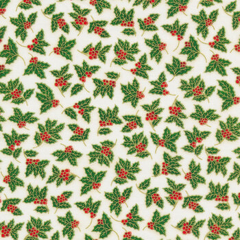 Holiday Charms 19950-15 Ivory by Robert Kaufman Fabrics, Image