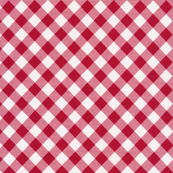 Priscilla's Pretty Plaids 9300-8 Red and White Buffalo Check by Henry Glass Fabrics, Image