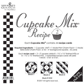 Miss Rosie's Quilt Co - Cupcake Mix Recipe 2 - 44ct, Image