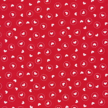 Holiday Essentials - Love 20751-12 Sweetheart Dancing Hearts by Stacy Iest Hsu for Moda Fabrics, Image