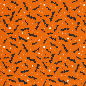 Holiday Essentials - Halloween 20730-16 Pumpkin by Stacy Iest Hsu for Moda Fabrics, Image