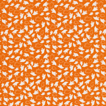 Holiday Essentials - Halloween 20731-16 Pumpkin by Stacy Iest Hsu for Moda Fabrics, Image