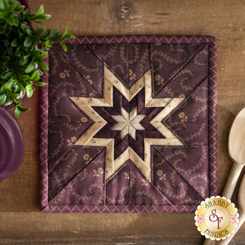  Folded Star Squared Hot Pad Kit - Plumberry - Plum, Image