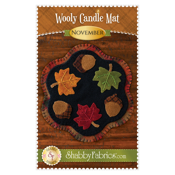 Wooly Candle Mat - November Pattern - PDF Download, Image