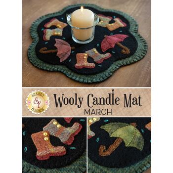  Wooly Candle Mat - March - Wool Kit, Image