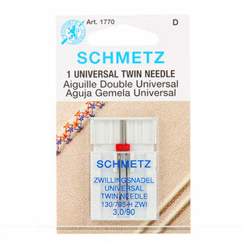 Schmetz Universal Twin Machine Needle - Size 3.0/90 - 1ct, Image