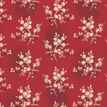 Little Sweetheart A-8824-R Crimson Fresh Berries by Edyta Sitar for Andover Fabrics, Image