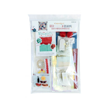  Red, White, & Bloom Quilt - Embellishing Kit, Image