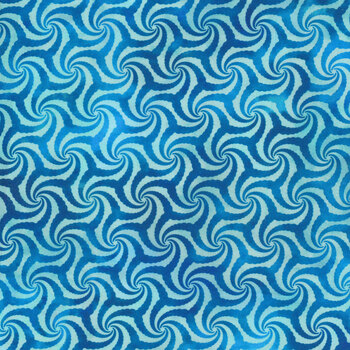 Elysian 4JYN-2 Blue by Jason Yenter for In the Beginning Fabrics, Image