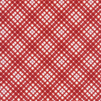 Belle Isle 14924-12 Bias Plaid Red by Minick & Simpson for Moda Fabrics, Image