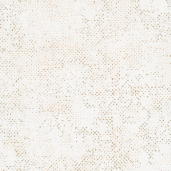 Spotted 1660-124M Metallic White by Zen Chic for Moda Fabrics, Image