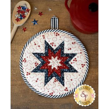  Folded Star Hot Pad Kit - American Gathering - White, Image