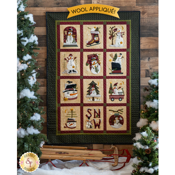  Winter Wonderland Quilt Kit - Wool Appliqué, Image