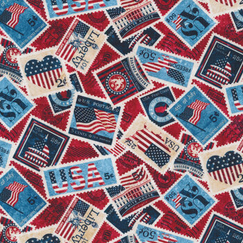 Stonehenge Stars & Stripes 10th Anniversary Edition 24286-24 by Northcott Fabrics, Image