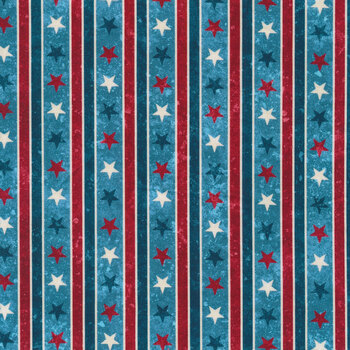 Stonehenge Stars & Stripes 10th Anniversary Edition 24287-44 by Northcott Fabrics, Image