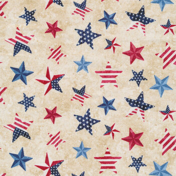 Stonehenge Stars & Stripes 10th Anniversary Edition 24288-12 by Northcott Fabrics, Image