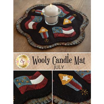  Wooly Candle Mat - July - Wool Kit, Image