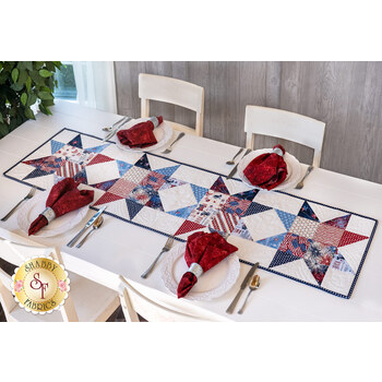  Zig Zag Stars Table Runner Kit - Liberty Lane, Image