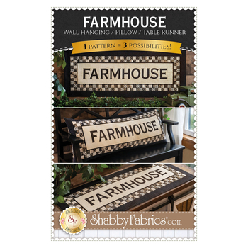 Farmhouse Wall Hanging, Pillow, or Table Runner Pattern, Image