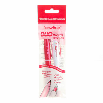 Sewline Duo Medium Point Fabric Marker + Eraser, Image