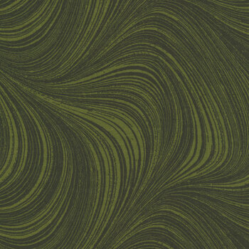 Wave Texture 2966-44 Dark Green by Benartex, Image