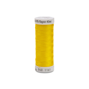 Sulky 40wt Rayon Thread #1187 Mimosa Yellow - 250yd, Image