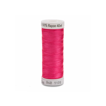 Sulky 40wt Rayon Thread #1109 Hot Pink - 250yd, Image