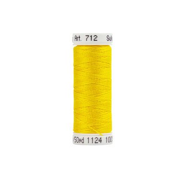 Sulky 12wt Cotton Petites Thread #1124 Sun Yellow - 50yd, Image