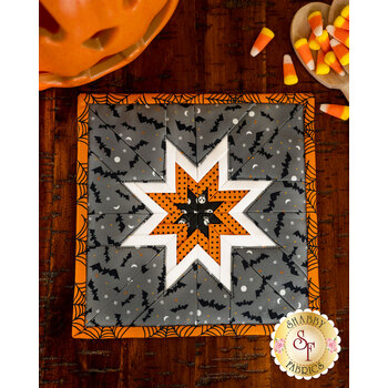  Folded Star Squared Hot Pad Kit - Holiday Essentials - Halloween - Gray, Image