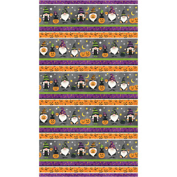 Gnomes Night Out 24661-95 by Northcott Fabrics, Image
