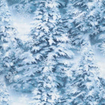 Father Christmas 24693-44 Blue by Northcott Fabrics, Image