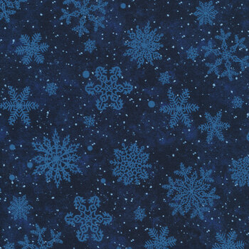 Father Christmas 24696-49 Navy by Northcott Fabrics, Image