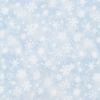 Father Christmas 24697-42 Light Blue by Northcott Fabrics, Image