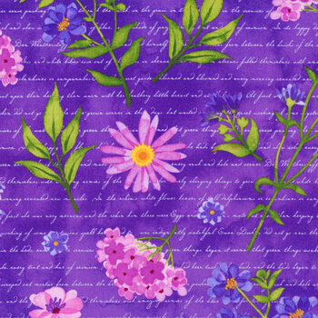 Pressed Flowers 24648-88 by Northcott Fabrics, Image