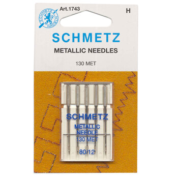 Schmetz Metallic Needles - Size 80/12 - 5ct, Image