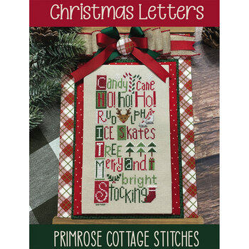 Christmas Letters Cross Stitch Pattern, Image