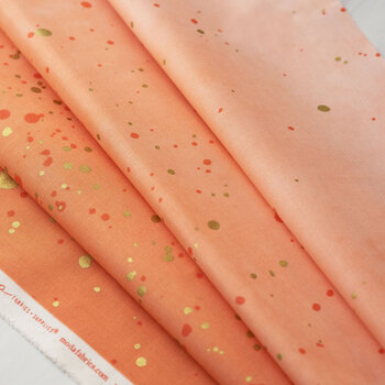 Ombre Galaxy Metallic 10873-221M Coral by Moda Fabrics, Image