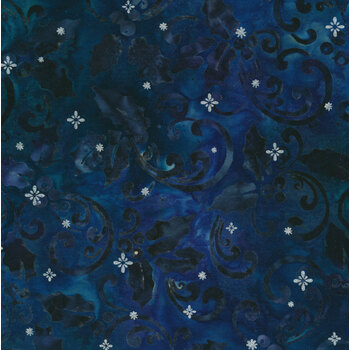 Winter Sparkle - Artisan Batiks 21232-74 Sapphire by Robert Kaufman Fabrics, Image